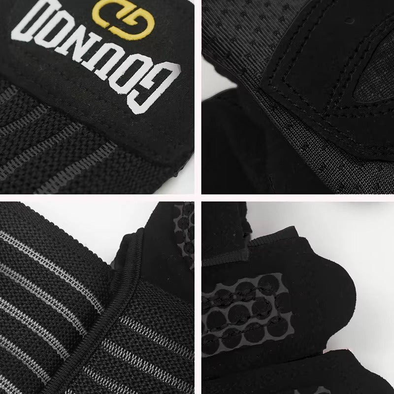 Guantes de levantamiento de pesas, soporte de pulsera.